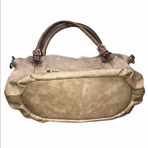 Tan faux leather boho handbag/purse - Picture 4 of 11